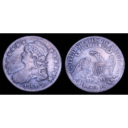 1813 Bust Half Dollar, O-109a, "Single Leaf", VF/XF Details